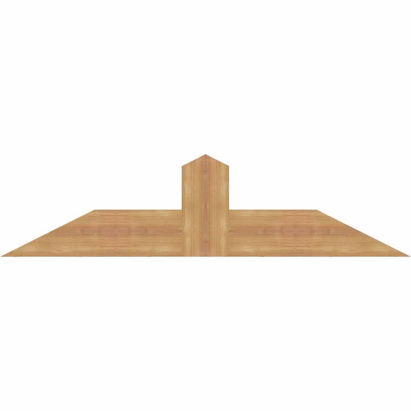 Ekena Millwork Portland Smooth Timber Gable Bracket, Western Red Cedar, 48"W x 12"H x 1 1/2"D x 5 1/2"F, 6/12 Pitch GBW048X12X0206POR00SWR - main